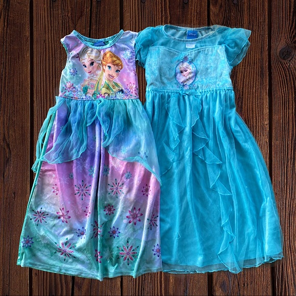 🖍🚨🆑 Frozen Nightgown Dresses Elsa/Anna